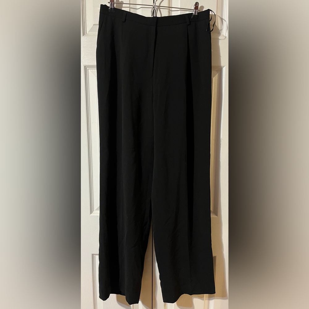 Jones New York Classic Black Fully Lined Straight Leg Women’s Trousers Size 12